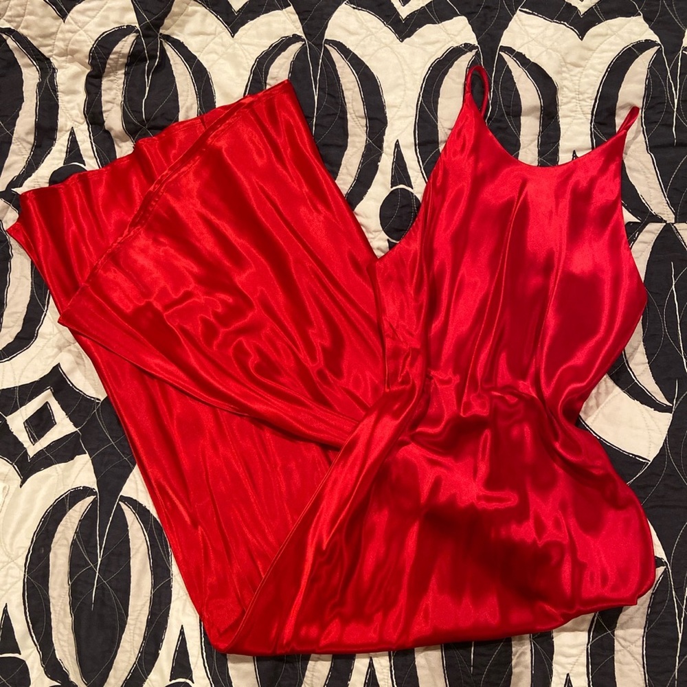Hampton Nites Red Glam Maxi Dress Size 6